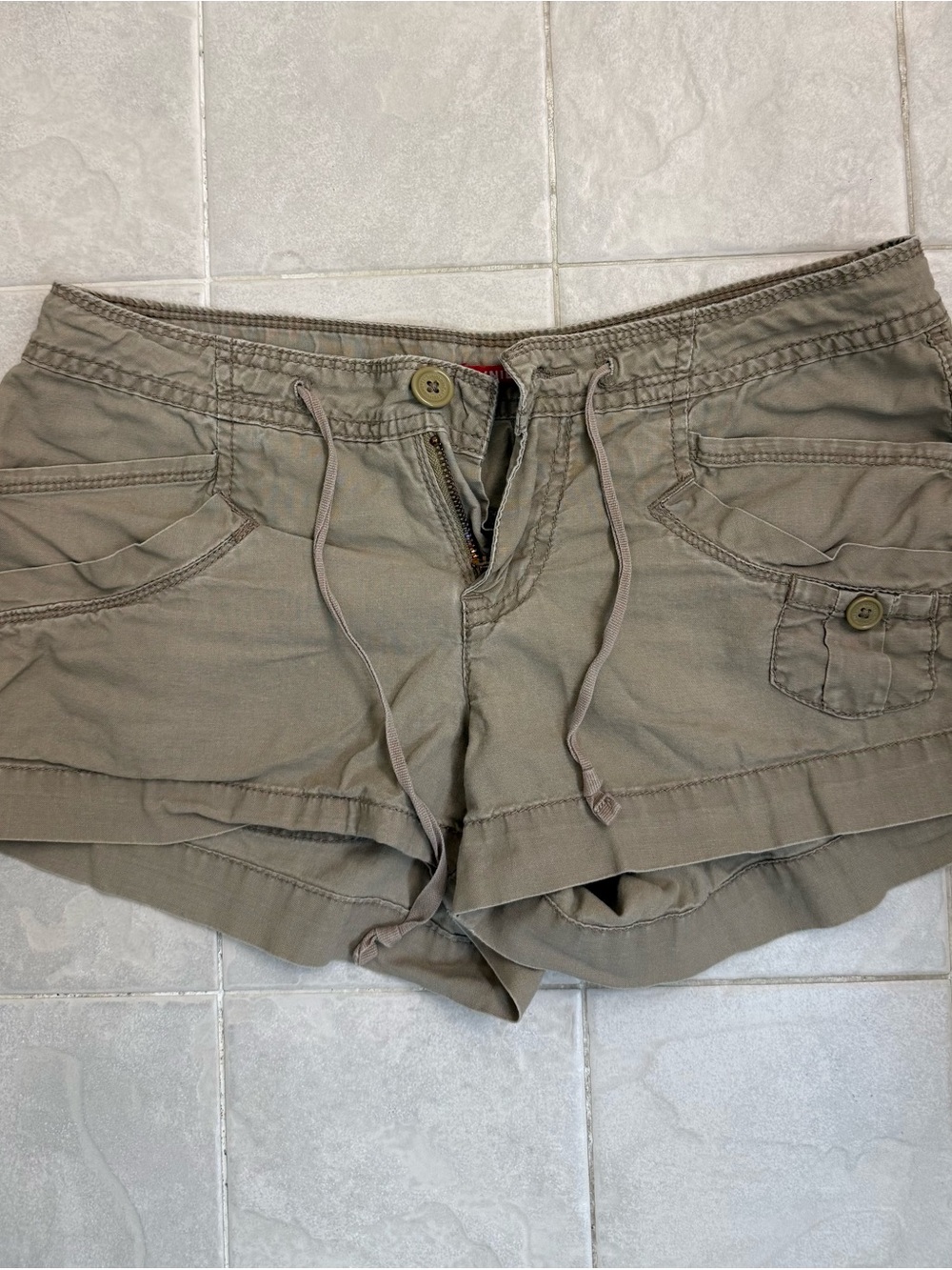 Vintage Union Bay Drawstring Women’s Shorts - Olive